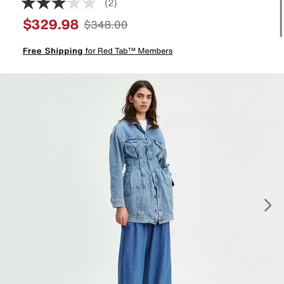 Levi’s Denim Trucker Dress - Picture 3 of 4